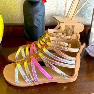 Tucker + Tate Metallic Gladiator Sandals size 13k BRAND NEW